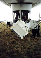 Гондола дирижабля с радаром (вид спереди)