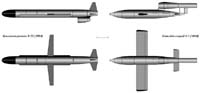 Сравнительные размеры крылатых ракет